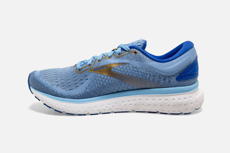 Brooks Glycerin 18 Road Loopschoenen Dames - Blauw/Goud - 602491KEC